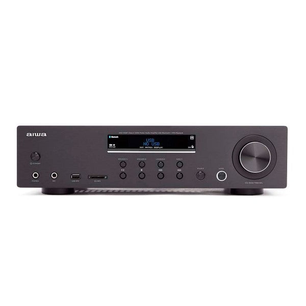 Aiwa amu-120bt/sl negro/amplificador hifi/bluetooth 120w rms