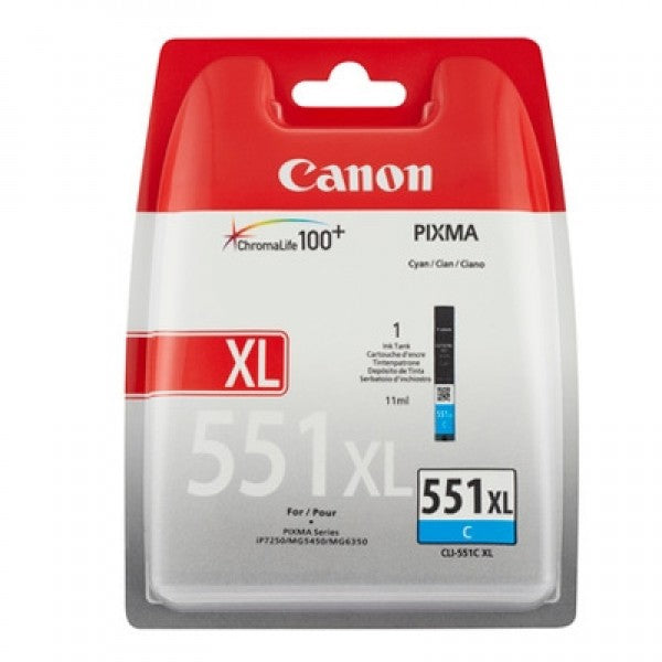 Canon cartucho cli-551c xl cian