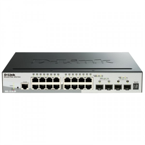 D-link dgs-1510-20/e switch l2 16xgb 2xsfp+ 2x10gb