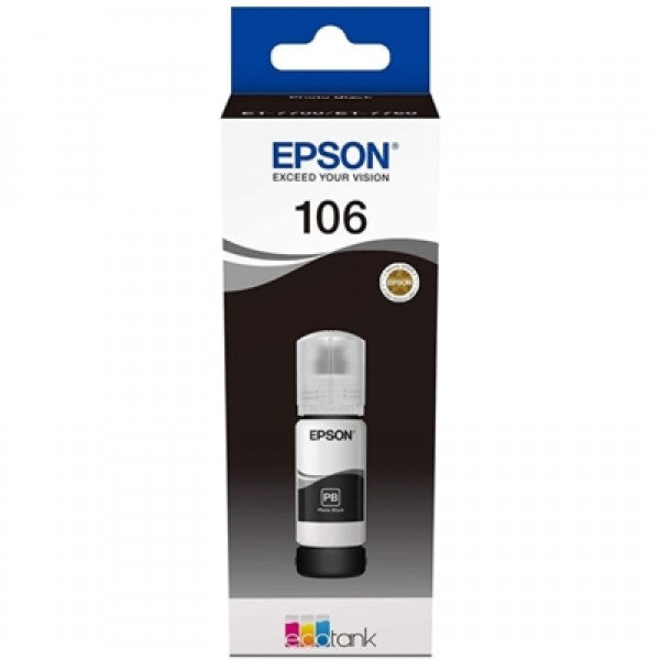 Epson botella tinta ecotank 106 negro