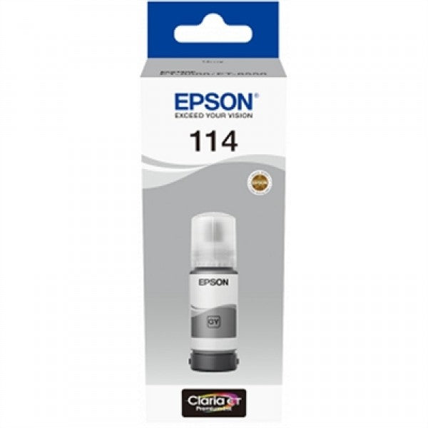 Epson botella tinta ecotank 114 gris