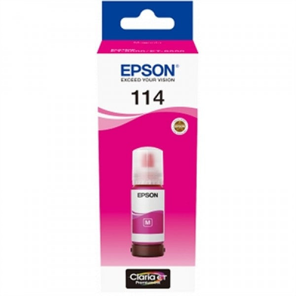 Epson botella tinta ecotank 114 magenta