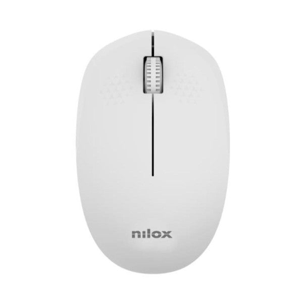 Nilox ratón wireless, 1000 dpi, 3 botones, gris