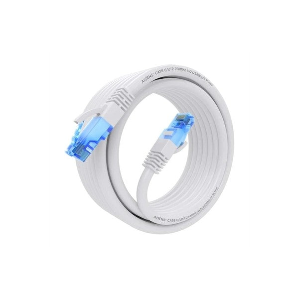 Aisens cable rj45 cat.6 utp awg26 cca blanco 5.0