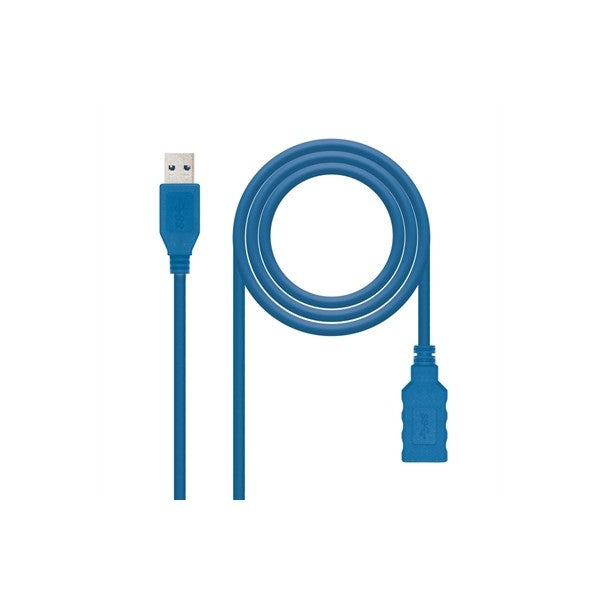 Nanocable cable usb 3.0, a/m-a/h, azul, 1 m