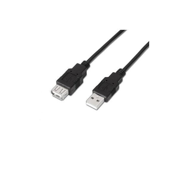 Aisens cable usb 2.0 tipo a/m-a/h negro 1.8m