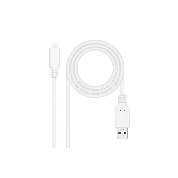 Nanocable cable usb 3.1 gen2 usb-c/a 2 m blanco