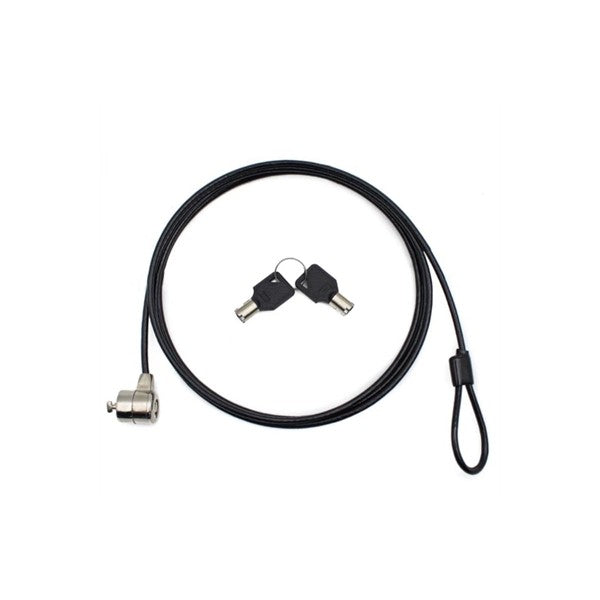 Nilox cable de seguridad doble llave 1.8 m, negro