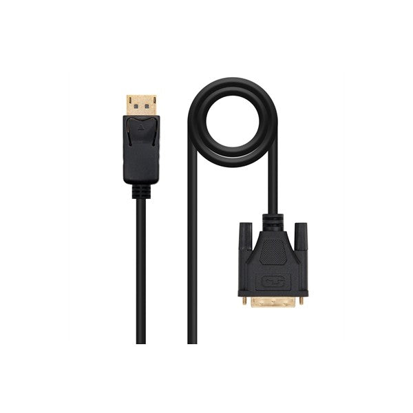 Nanocable cable conversor dp a dvi 1 m negro