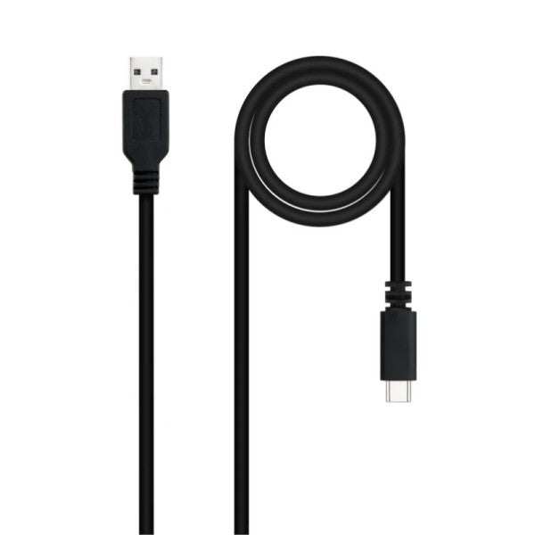 Nanocable cable usb 2.0 3a usb-c-m/m 1.5m negro