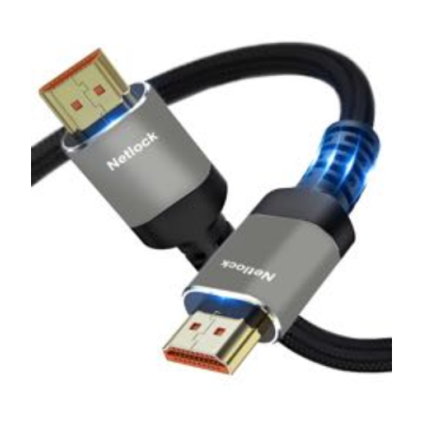 Netlock cable hdmi v2.1 m-m 4k@60hz 48gbps, 15m