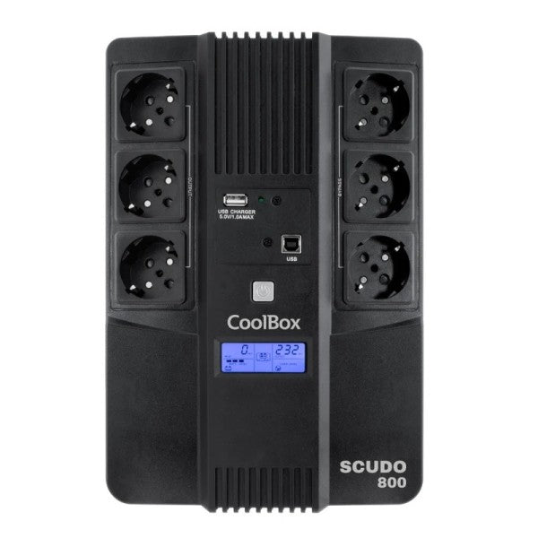 Coolbox sai scudo3 800va/480w con pantalla  lcd
