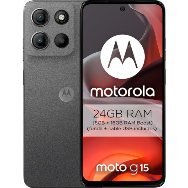 Motorola moto g15 4g grey / 8+128gb / 6.72" full fhd+