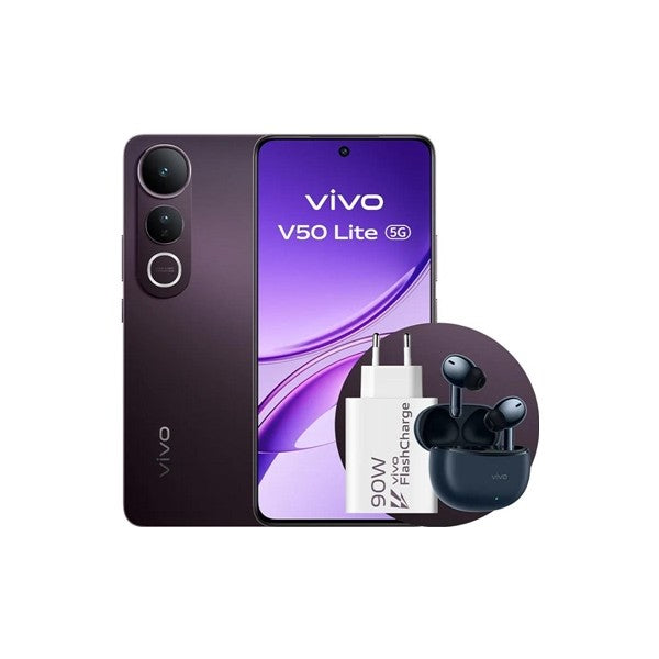 Vivo v50 lite 5g 6.77" 8gb 256gb black bundle