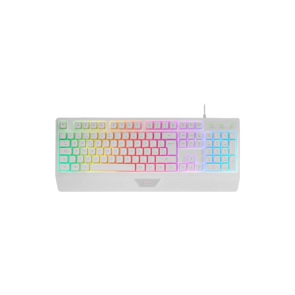 Mars gaming teclado mk124 blanco