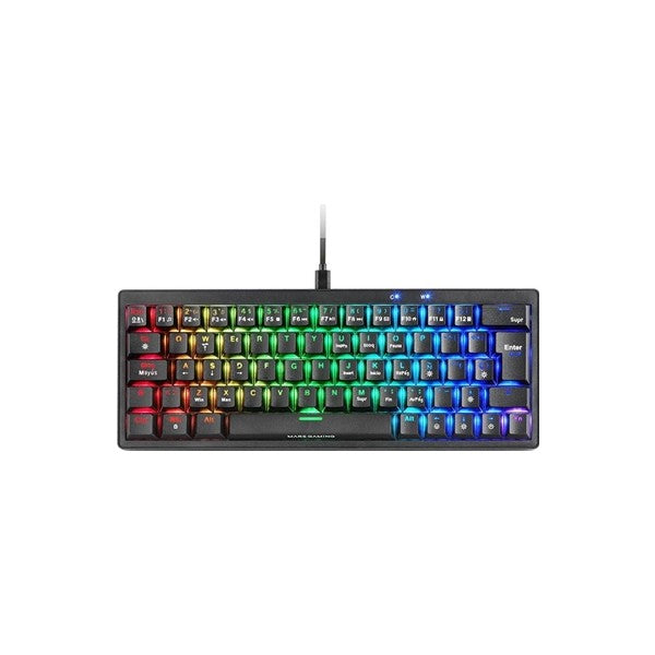 Mars gaming teclado mecánico rgb compacto 60%