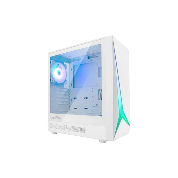 Coolbox caja gaming atx ga450 starlight white