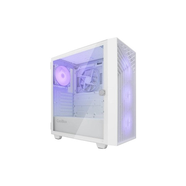 Coolbox caja gaming atx ga300 gridline white