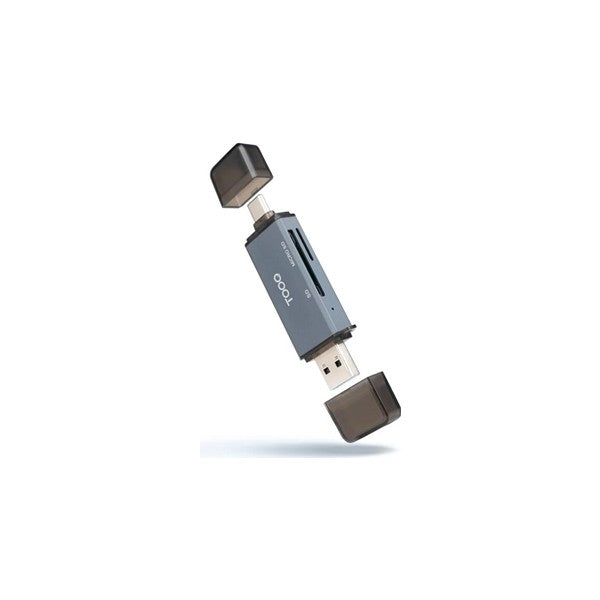Tooq tqr-3001g lector usb3.0 (usb-c+usb-a) sd/tf