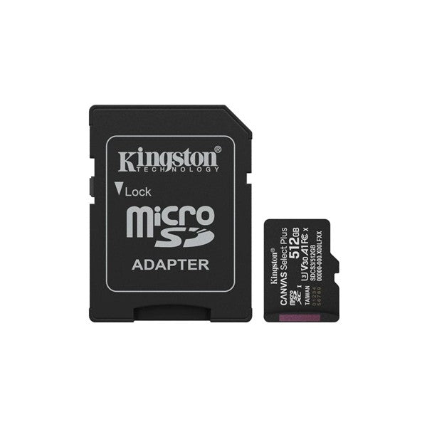 Kingston sdcs3/512gb microsdxc gen3 150mb/s a1