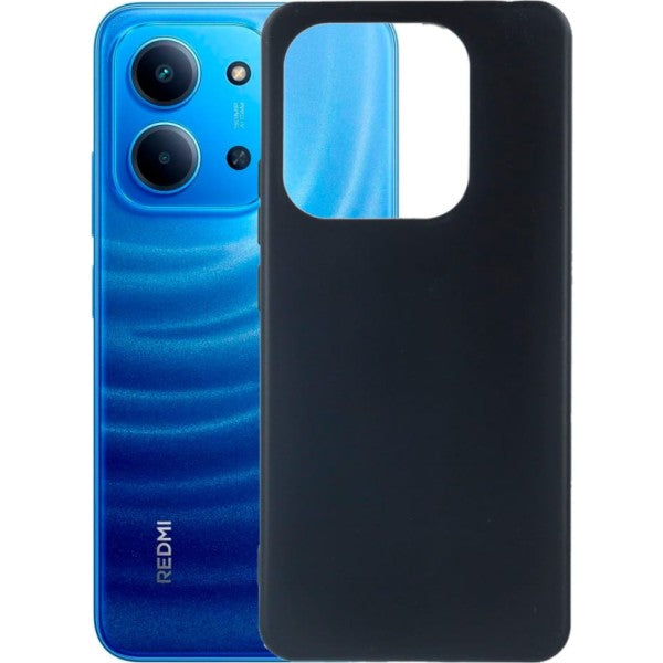 Jc funda trasera de silicona negra / xiaomi redmi 15c