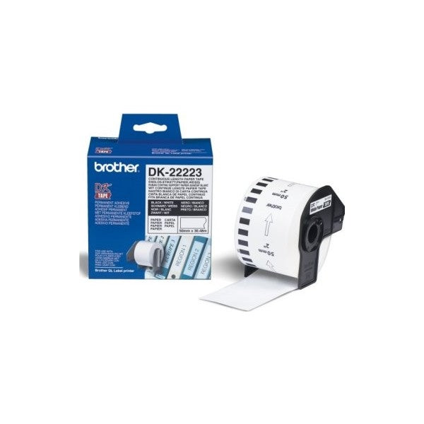 Brother cinta papel termico adhesivo 50mm