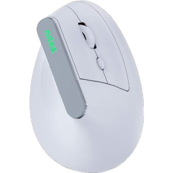 Nilox nxmoevr01w blanco / ratón vertical dual-wireless recargable